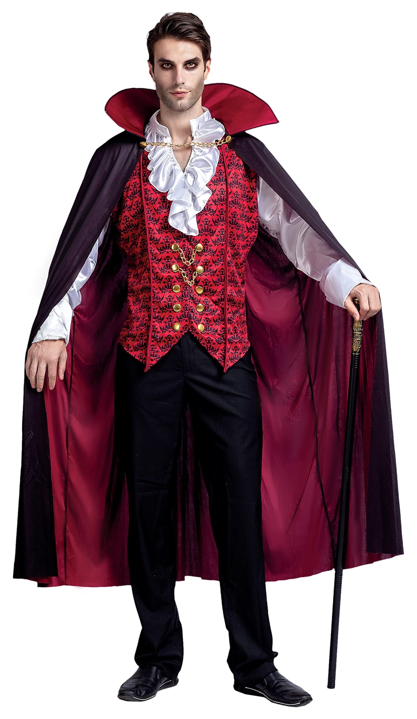 Halloween Vampire Costume Set for Adult Halloween Costumes Party Fancy Dress-Up