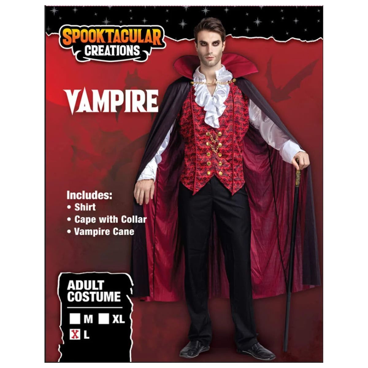 Halloween Vampire Costume Set for Adult Halloween Costumes Party Fancy Dress-Up